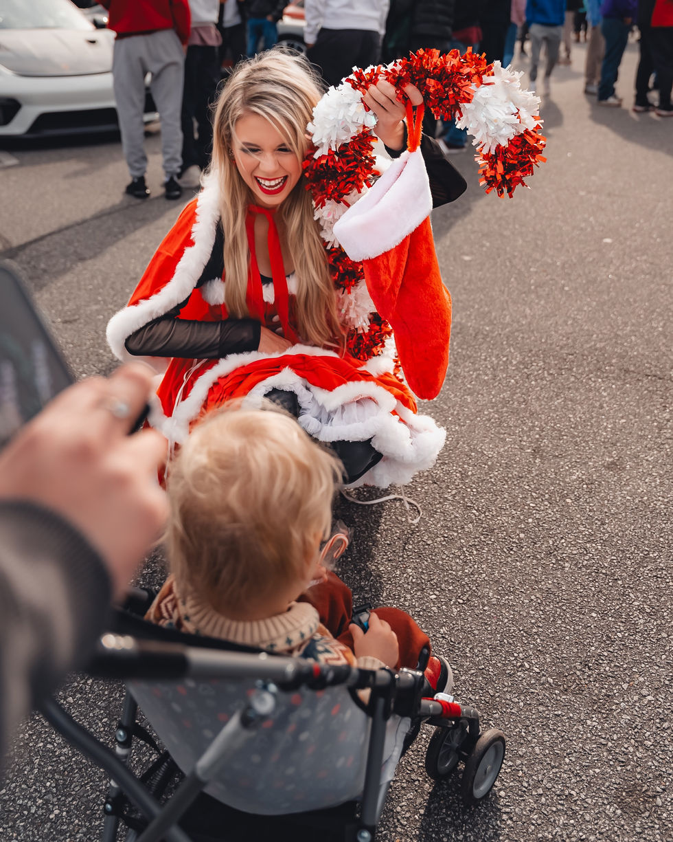 Alexis Sharing Christmas Magic and Candy Canes at Caffeine and Octane