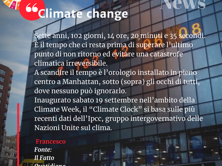 Climate Clock - Uniti Verso la Meta News