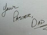 your pastor, dad
