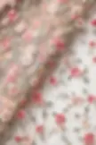 Floral Embroidery Net Fabric