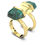 Miniatyrbilde: Swarovski ring Lucent Magnetic, green, gult