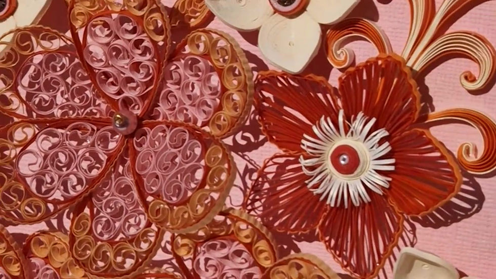 Miniatura: Quilling bilde Den Fantastiske hagen