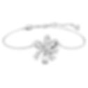 Swarovski armbånd Volta Bow, hvitt