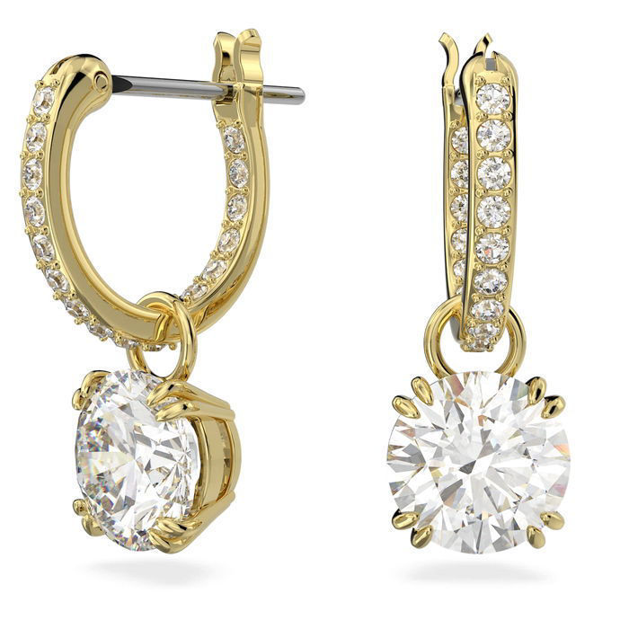 Swarovski øredobber Constella drop, gult