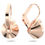 Miniatyrbilde: Swarovski øredobber Bella V drop Round cut, rose