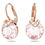 Miniatyrbilde: Swarovski øredobber Bella V drop Round cut, rose