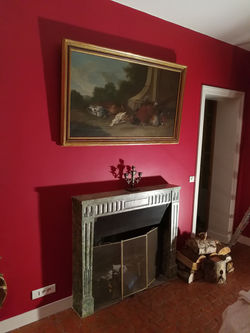 peinture, cuisine rouge paris 75003