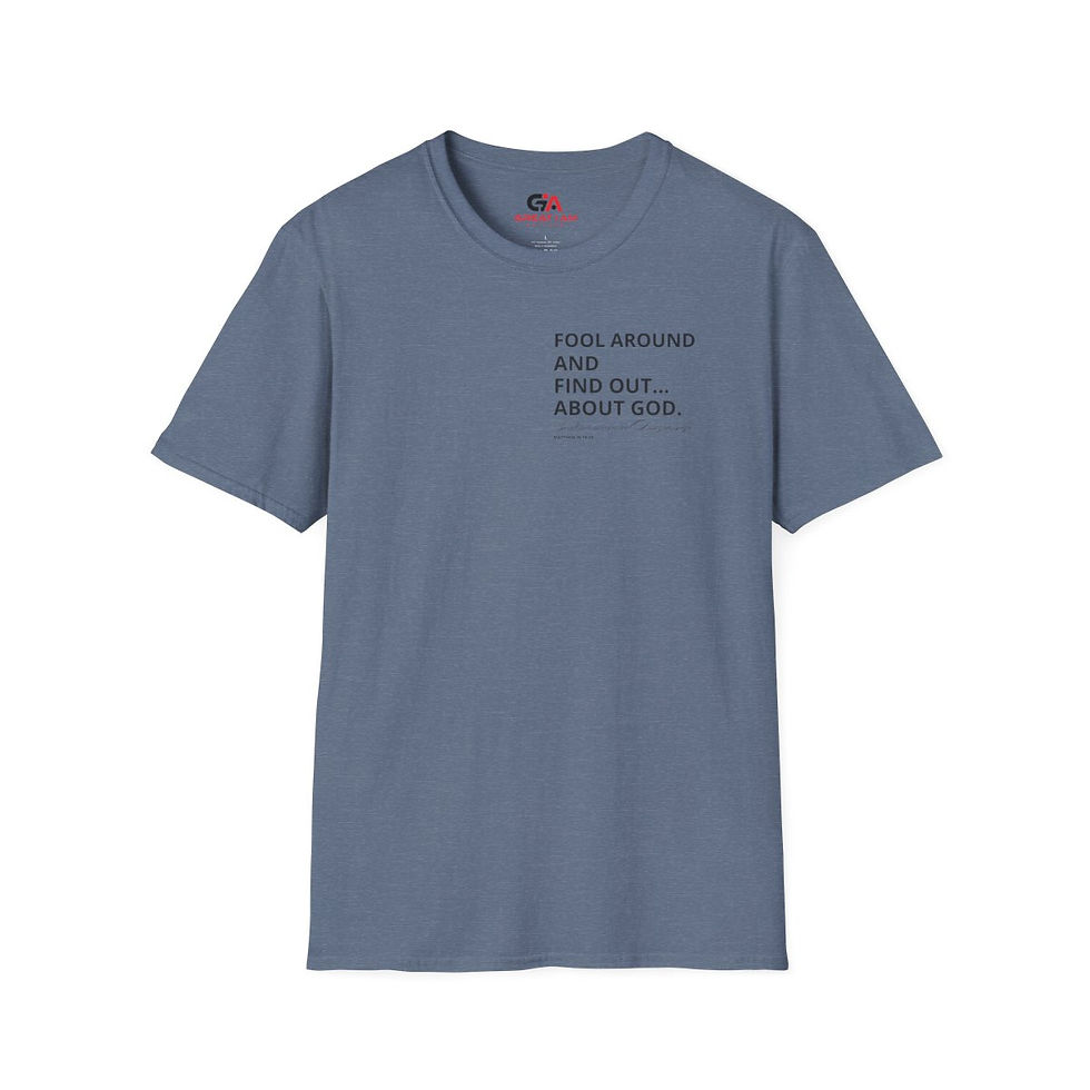 Thumbnail: FAFO About God Christian Unisex Soft style T-Shirt