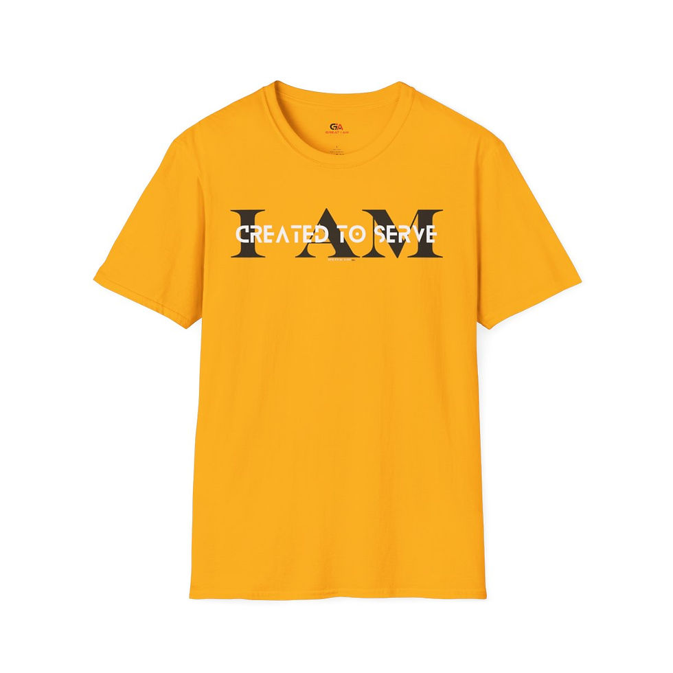 Thumbnail: Inspirational Unisex Soft Style T-Shirt - I Am Created To Serve