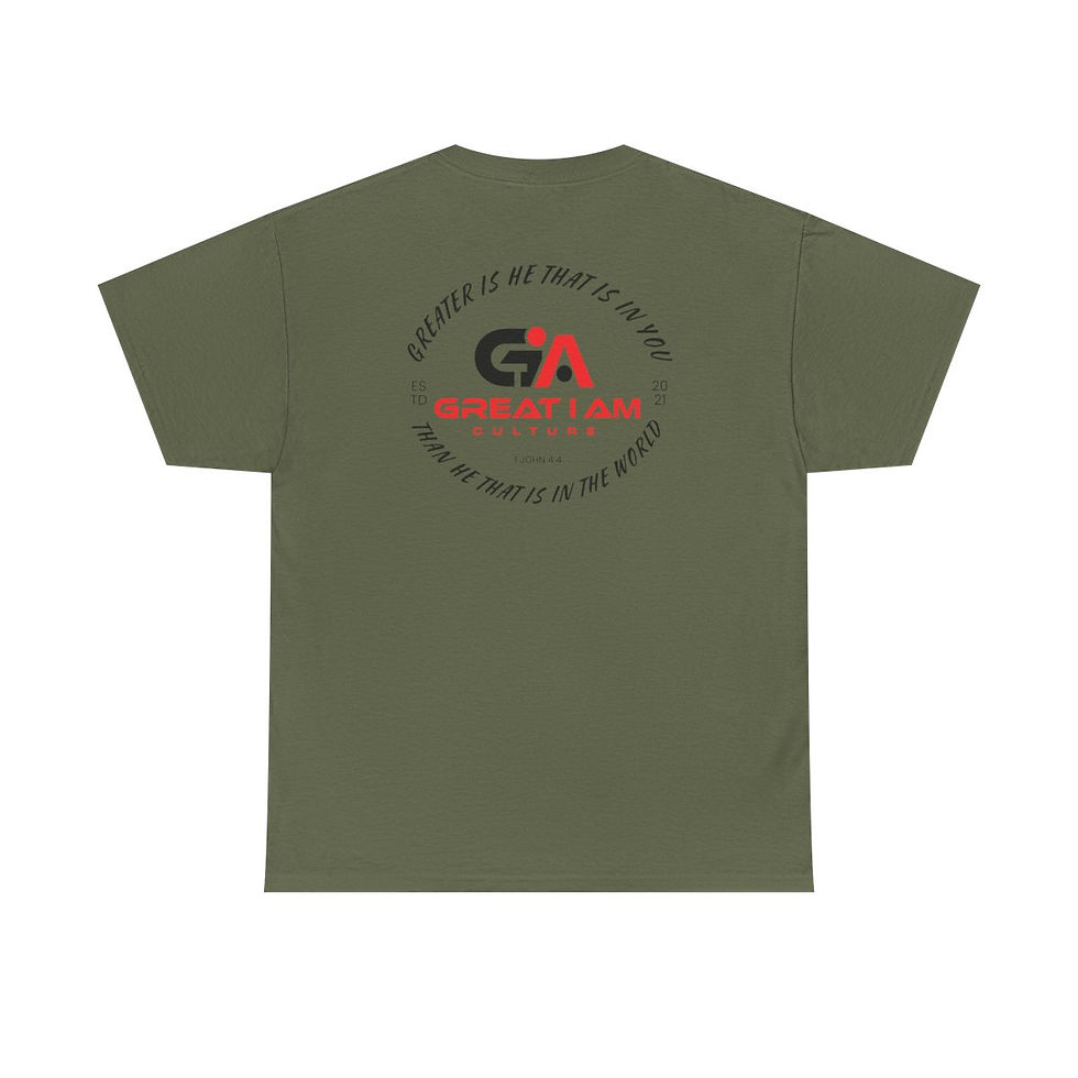 Thumbnail: Great I Am Unisex Logo Tee | Christian Faith T-Shirt