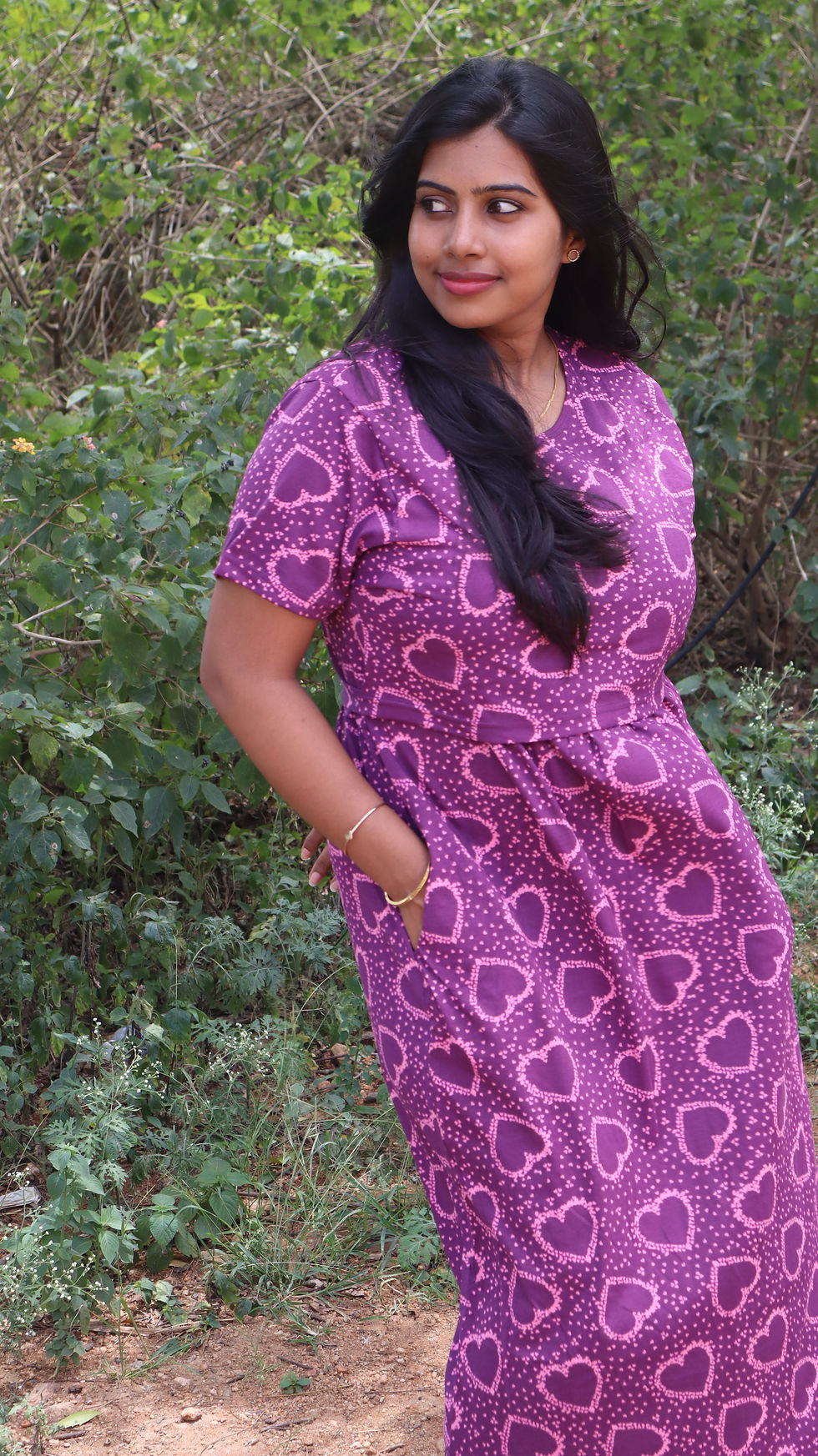 Thumbnail: Pink Hearts Feeding Lounge Wear
