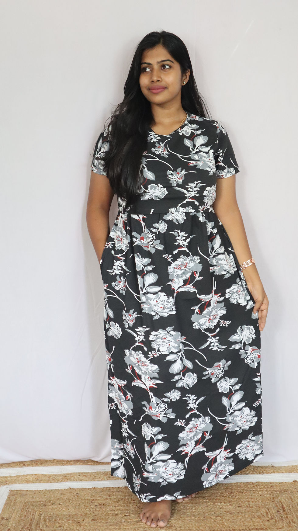 Thumbnail: black flower Feeding Lounge Wear