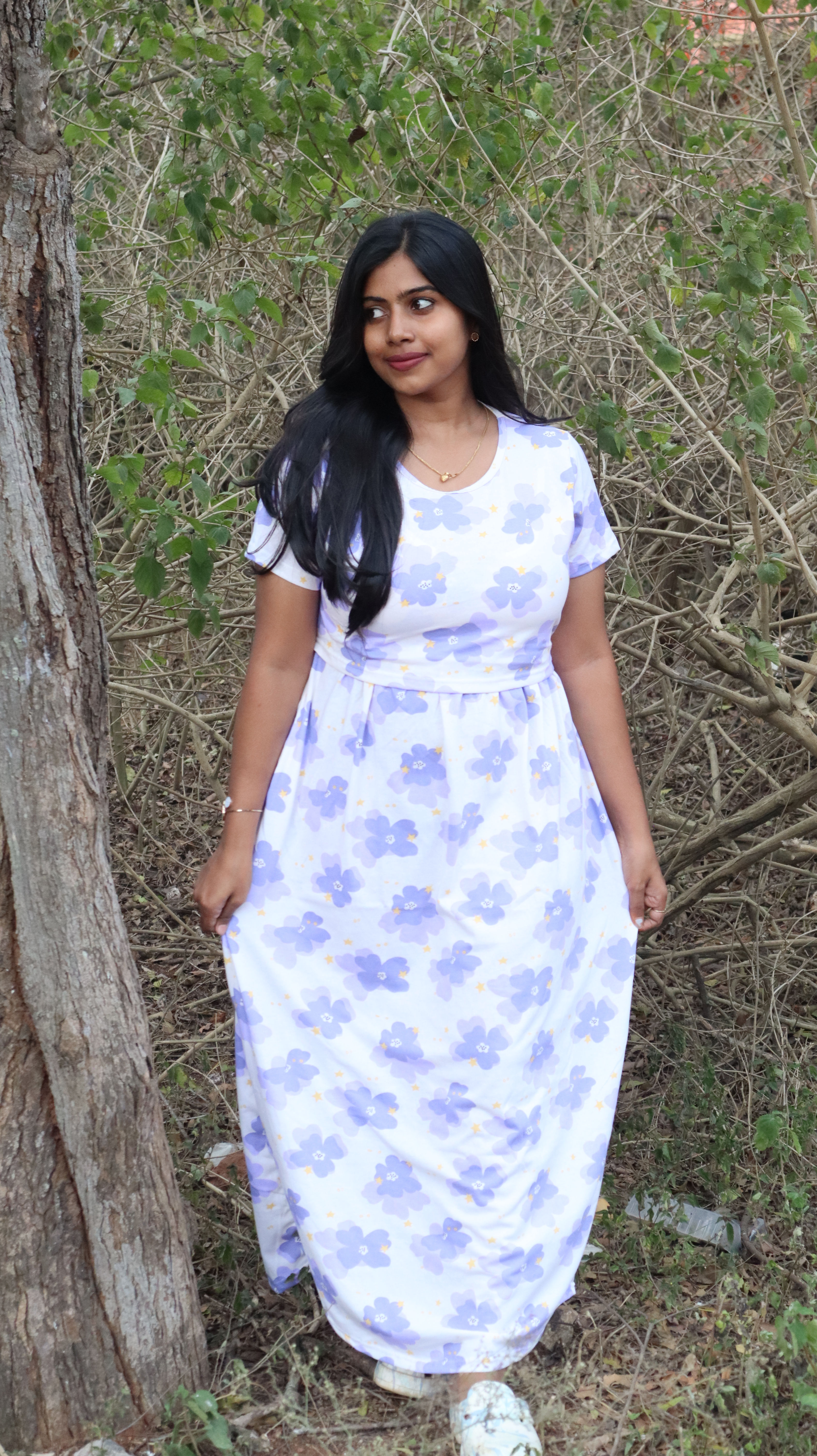 Blue Flower Feeding Lounge Wear