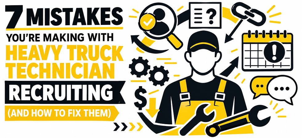 Recruiting, technician shortages, scheduling, communication, candidate sourcing, and hiring challenges.