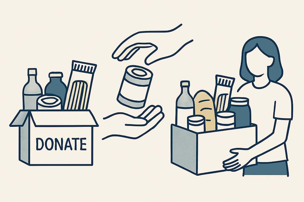 Supporting communities: Businesses contribute essential donations to the Northeast Georgia Food Pantry mission.