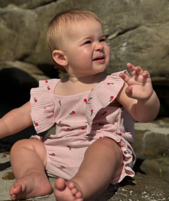 abigail set in pink floral | Vignette