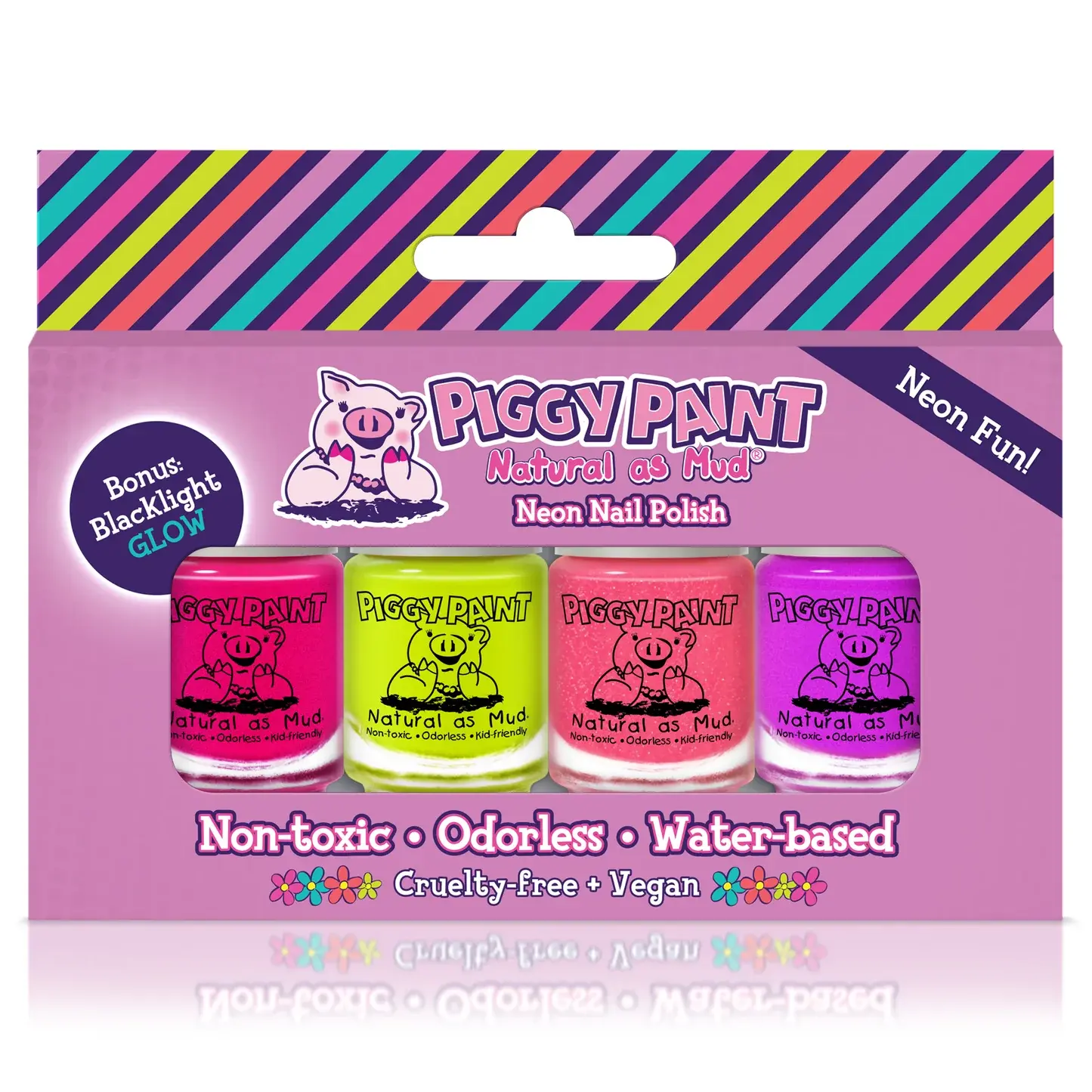 Mini Neon Polish 4 Pack | Piggy Paint