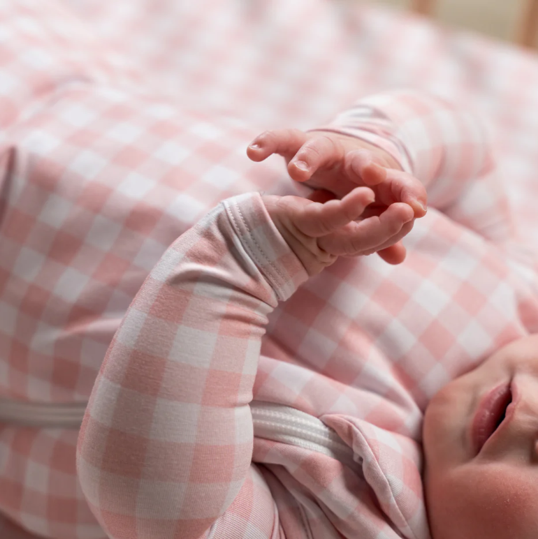 Thumbnail: Pink Gingham 1.0 TOG Bamboo Sleep Bag | Pip+Phe