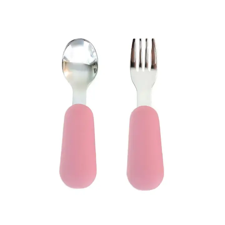 Stainless Steel & Silicone Silverware | Baby Bliss