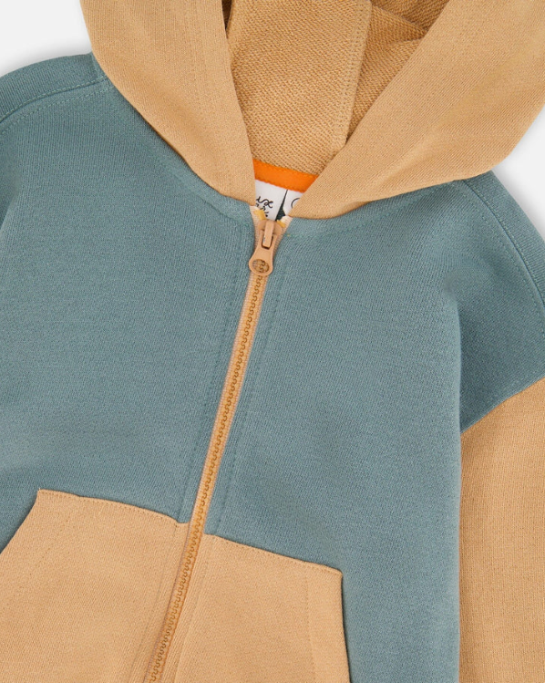 Thumbnail: Hooded French Terry Cardigan | Deux par Deux