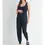 Thumbnail: Scoop Neck Sleeveless Maternity Jogger Jumpsuit | Hello Miz