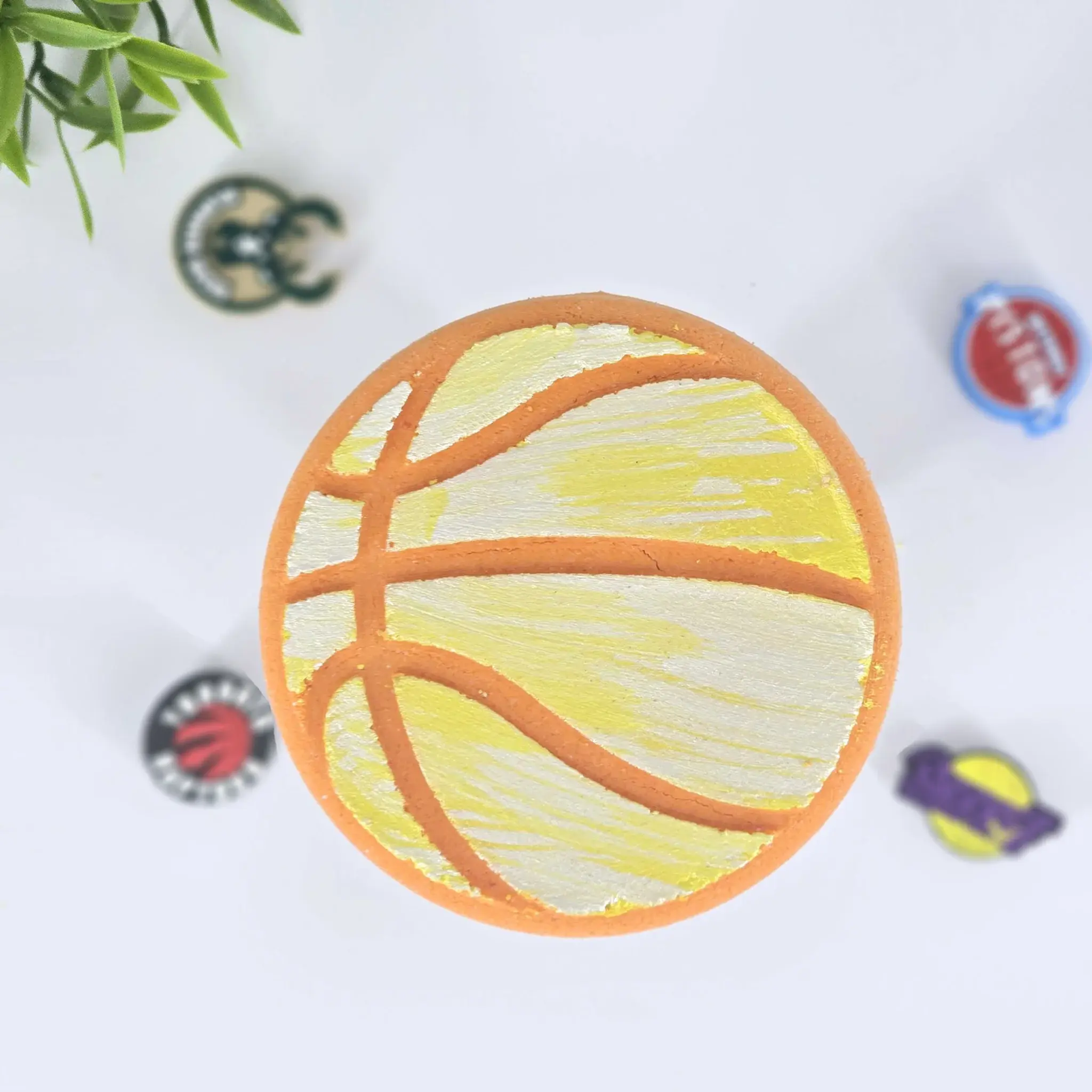 Basketball Bath Bomb with Shoe Charm | Happy Hippo