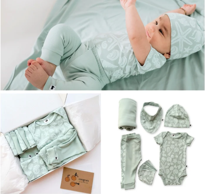 Thumbnail: Baby Capsule Gift Box Coastal Keepsakes & Seaglass | Little & Lively