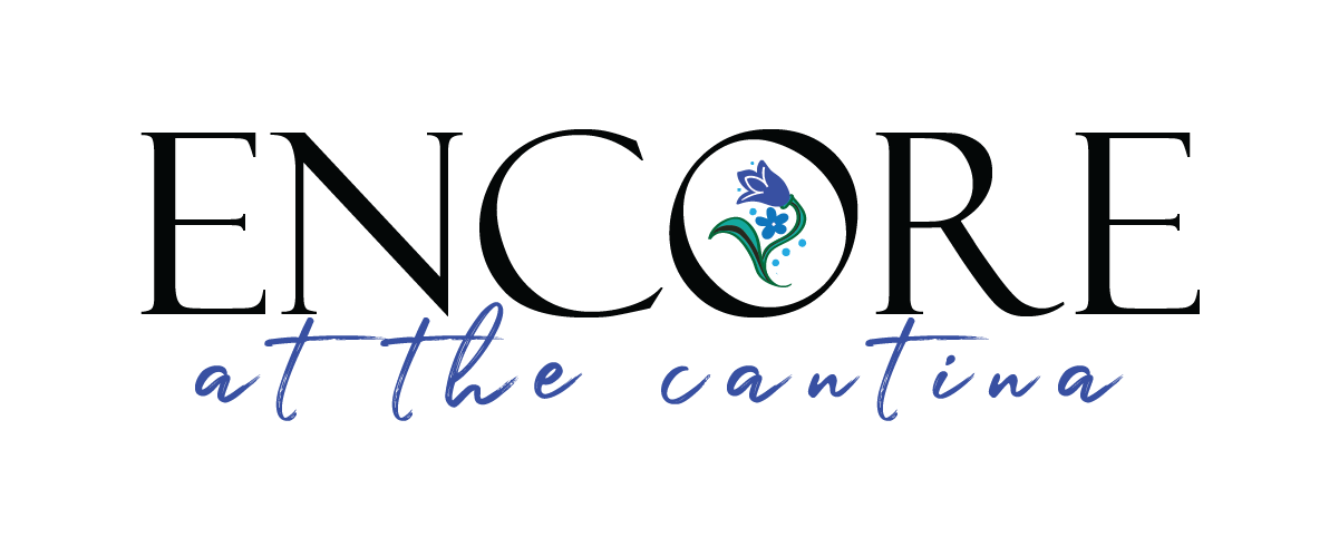 A logo that says Encore at the cantina.