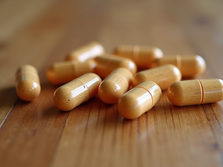 Zinc capsules on a table to support the topic of zinc in supporting methylation