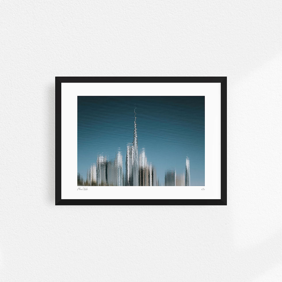 Thumbnail: Art Print Skyline Reflection by Akemi