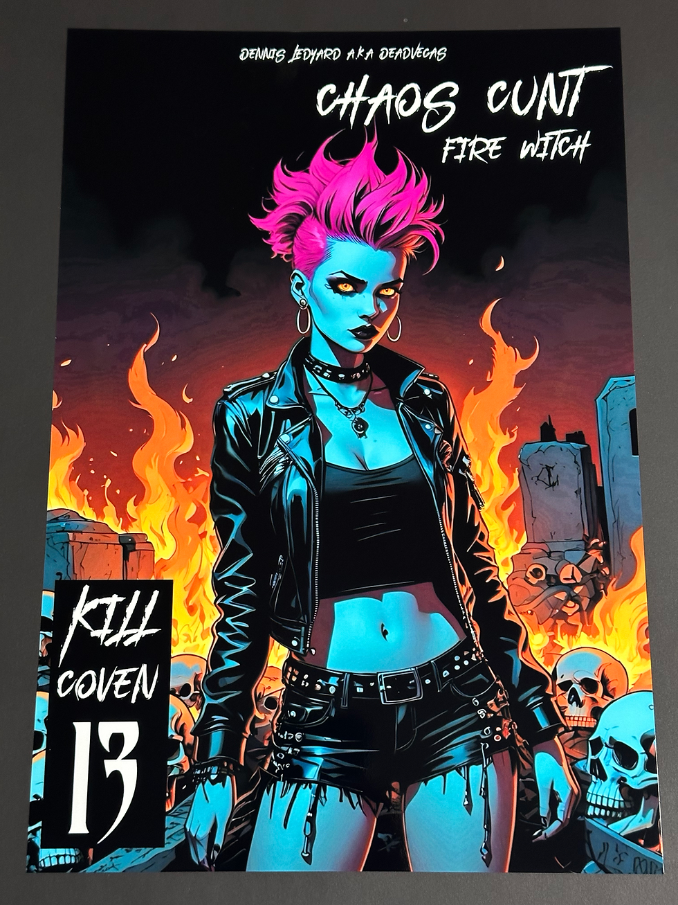 Chaos Cunt ( Fire Witch ) Comic Poster Print