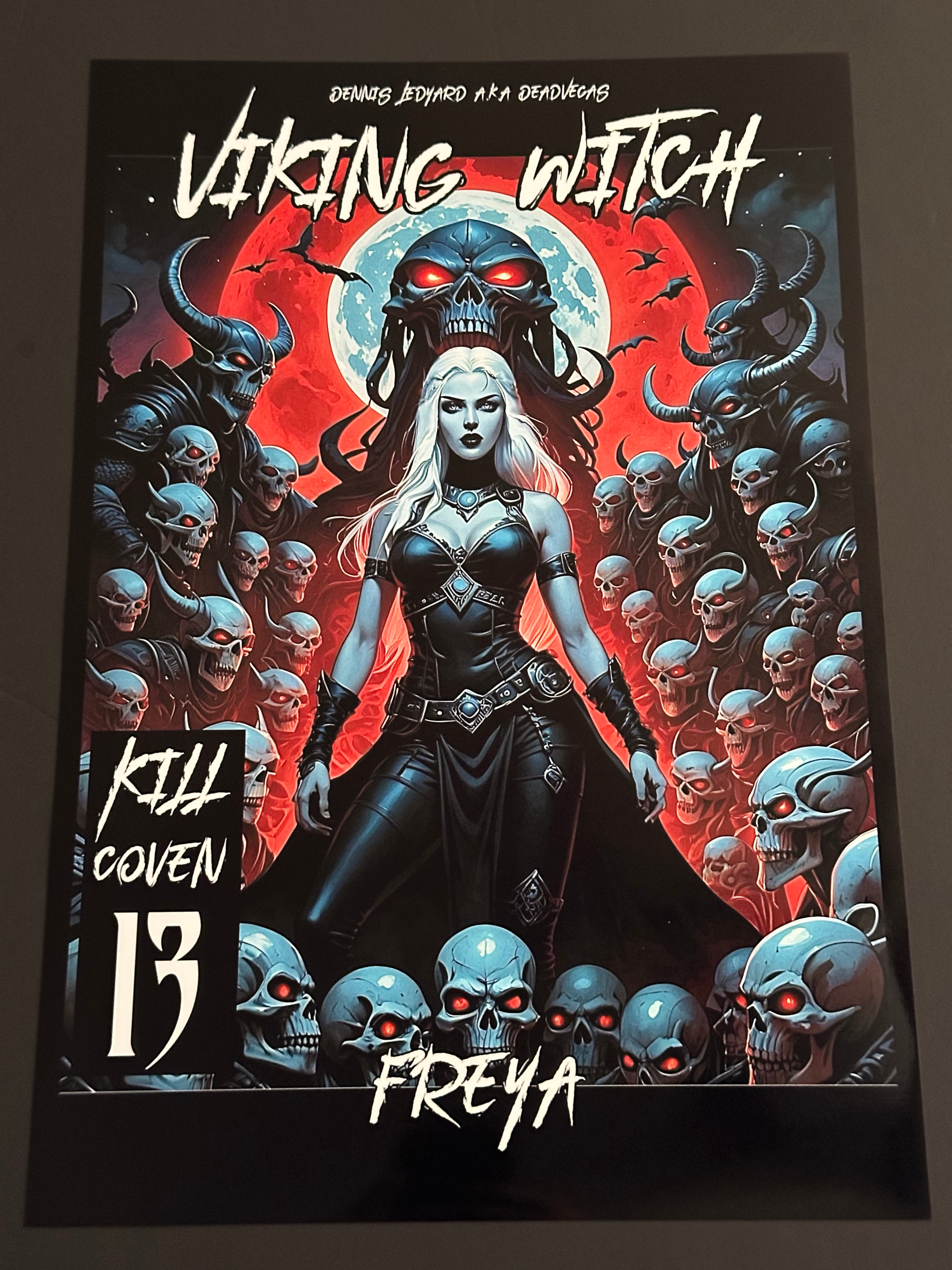 Viking Witch Freya / Comic Poster Print 