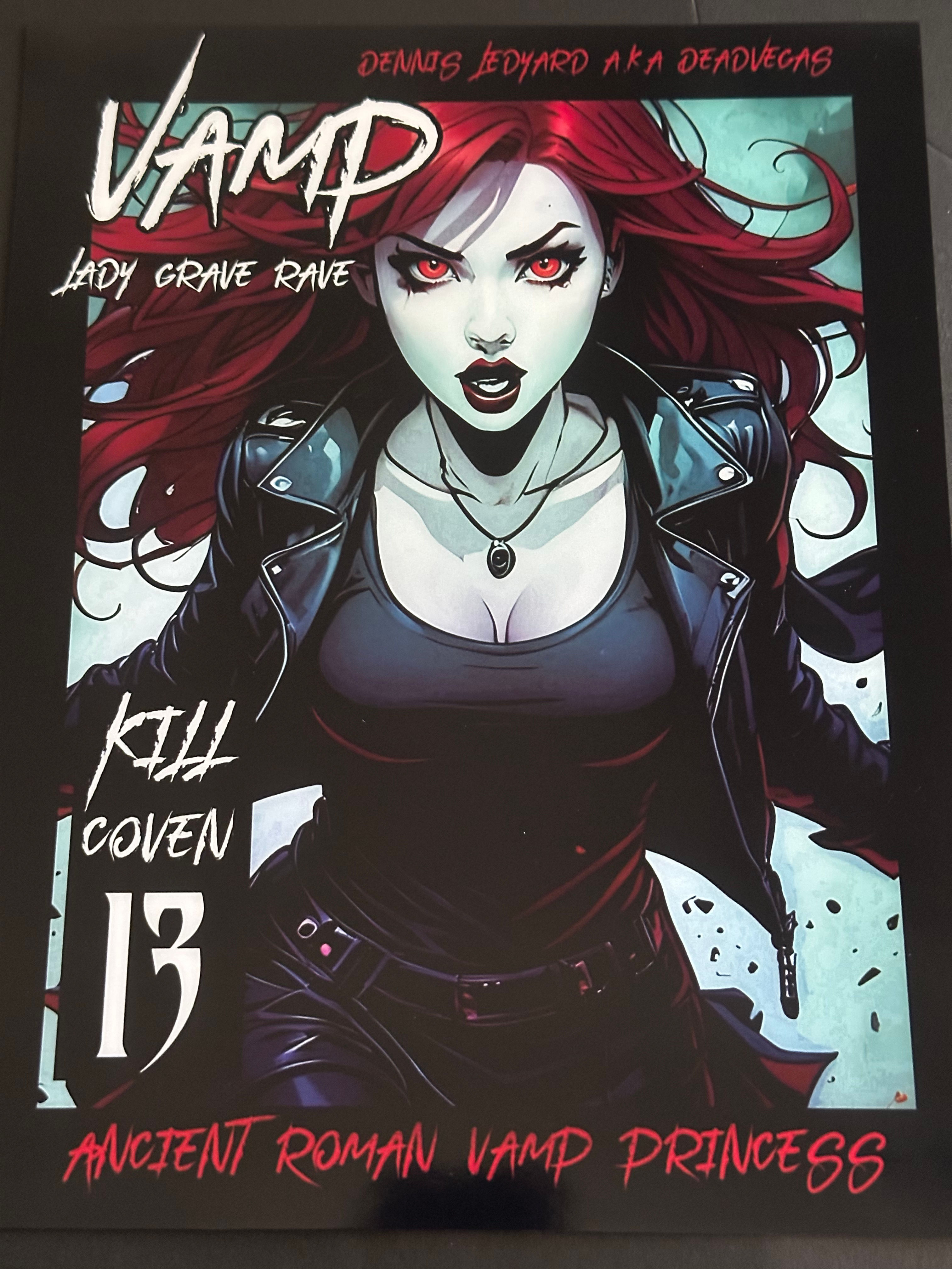 Vamp ( Lady Grave Rave ) Ancient Roman Vamp Princess / Comic Poster Print