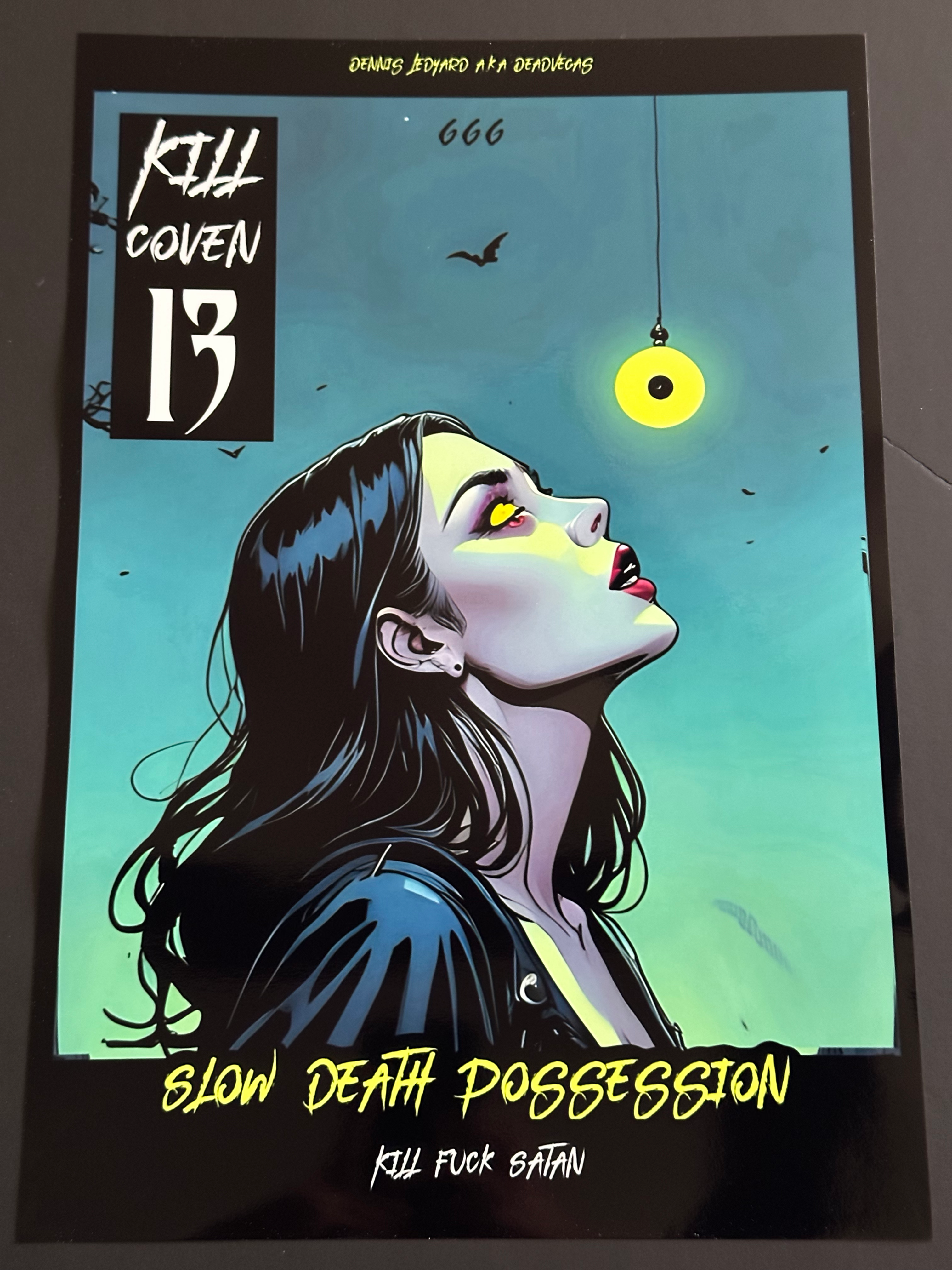 Slow Death Possession ( Kill Fuck Satan ) Comic Poster Print 