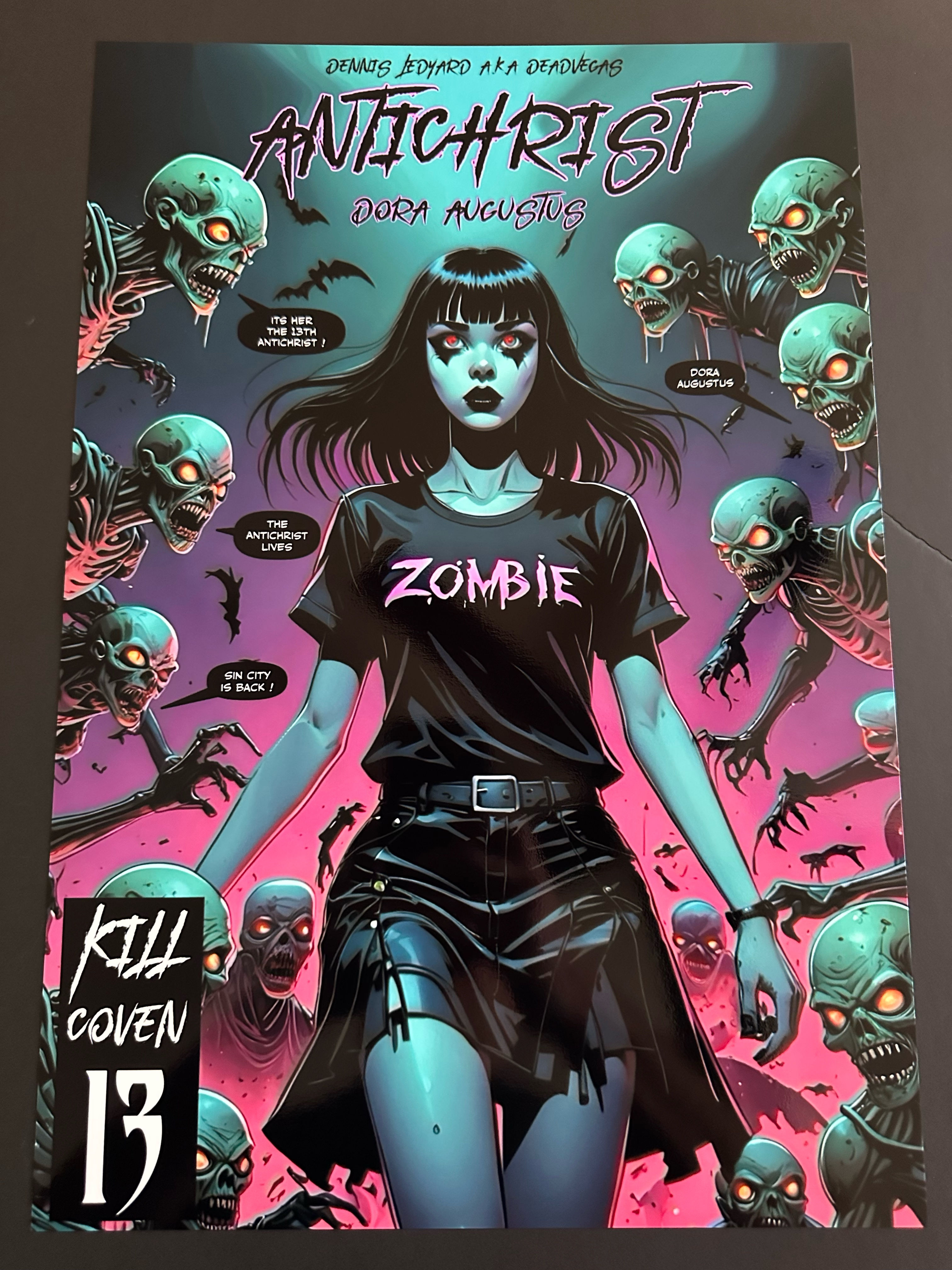 Antichrist Dora Augustus ( Zombie Demons ) Comic Poster Print