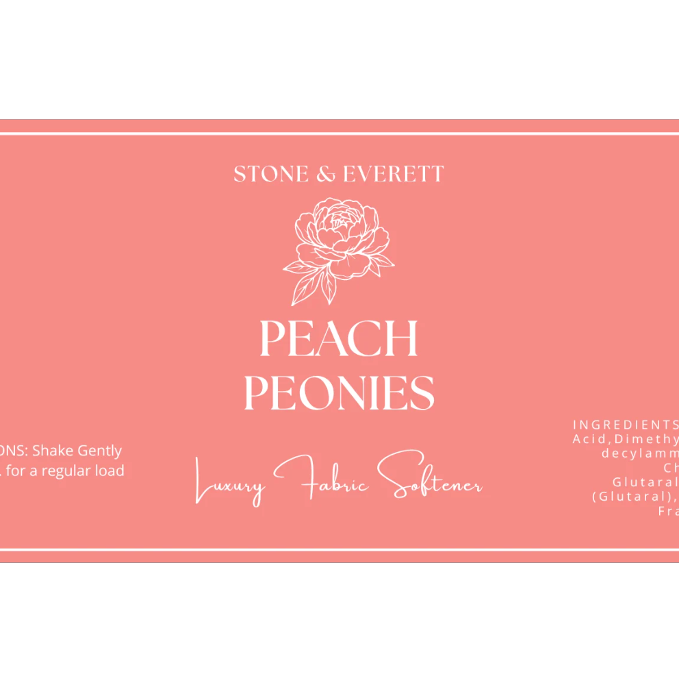 PEACH PEONIES LUXURY FABRIC SOFTENER
