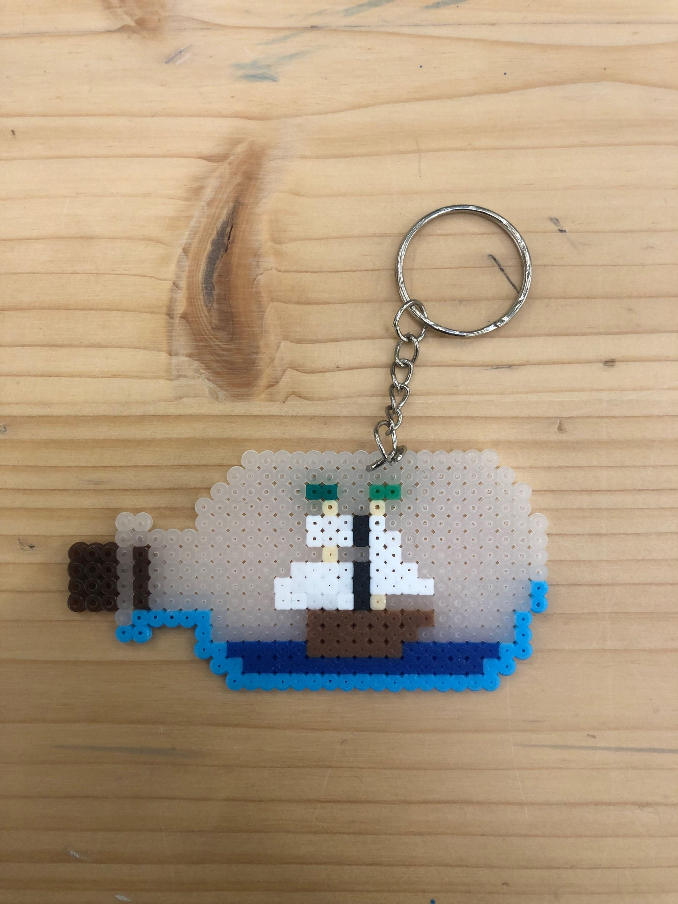 Porrte-clé Bâteau bouteille