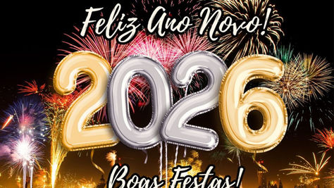 Feliz Natal, boas festas e feliz 2026