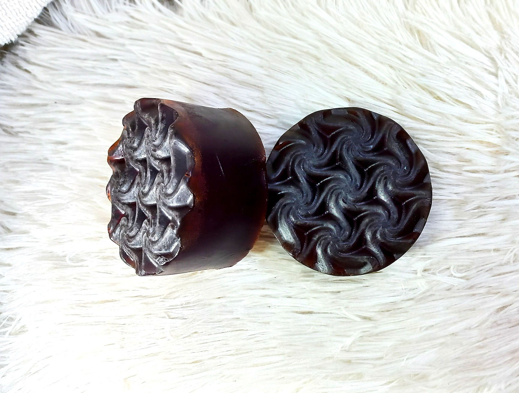 Jabón artesanal de chocolate