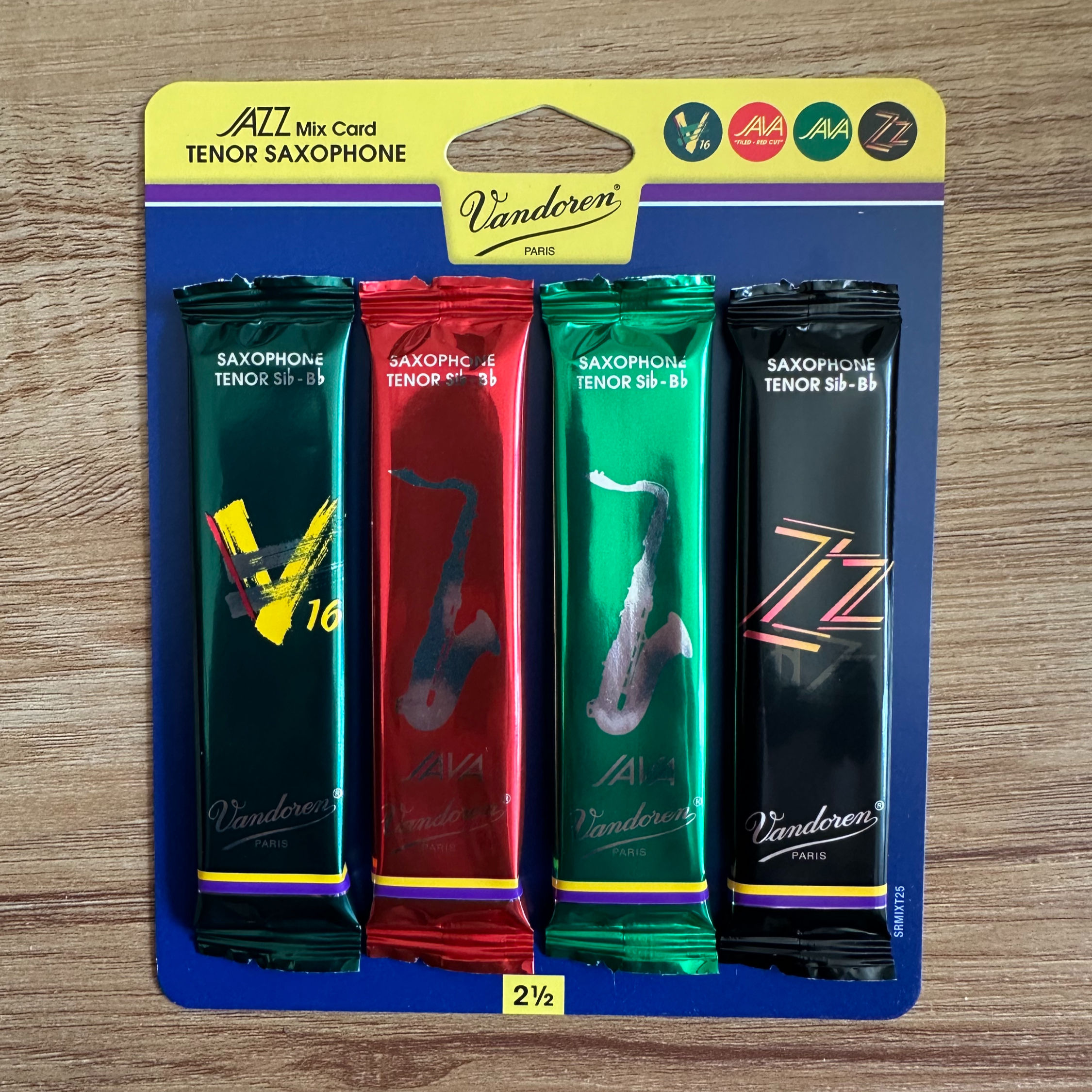 Sample Jazz Mix Pack, Vandoren Tenor Saxophone Reeds