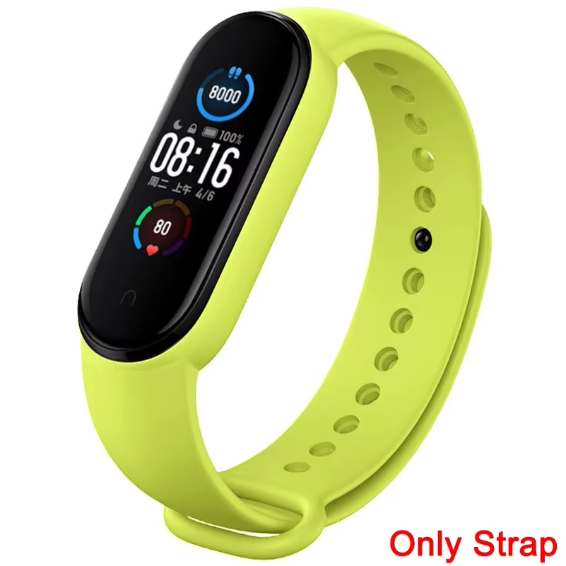 Thumbnail: Strap for Xiaomi Mi Band 3 4 5 6 7 Sport Bracelet Silicone Wrist Strap for Xiaom