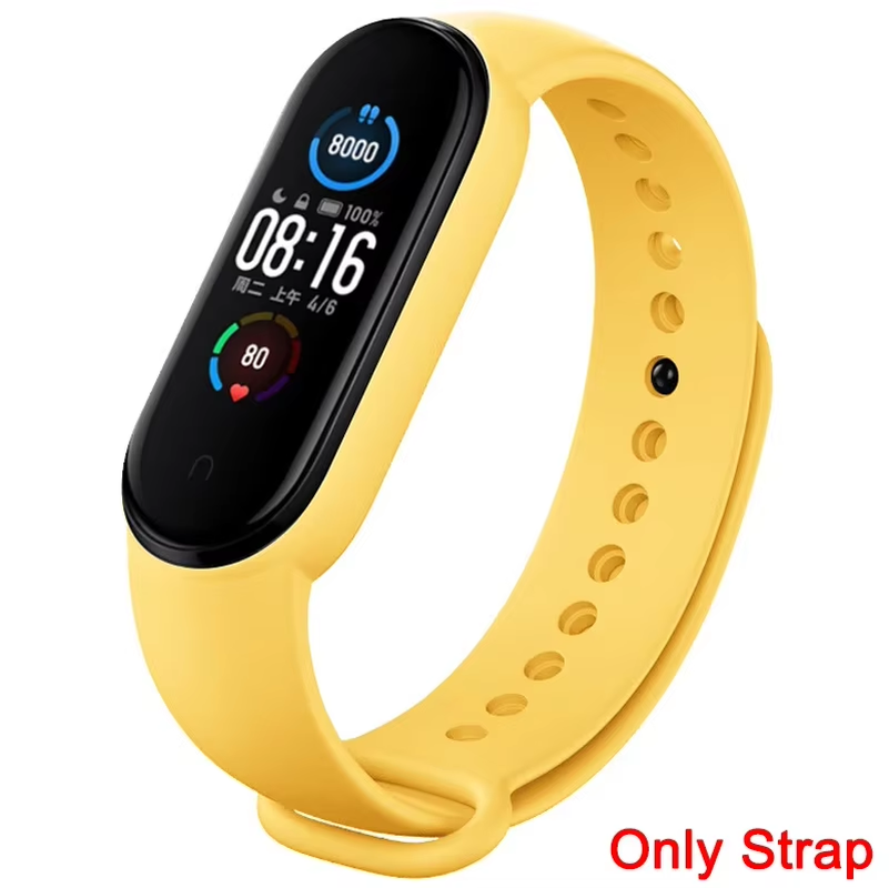 Thumbnail: Strap for Xiaomi Mi Band 3 4 5 6 7 Sport Bracelet Silicone Wrist Strap for Xiaom