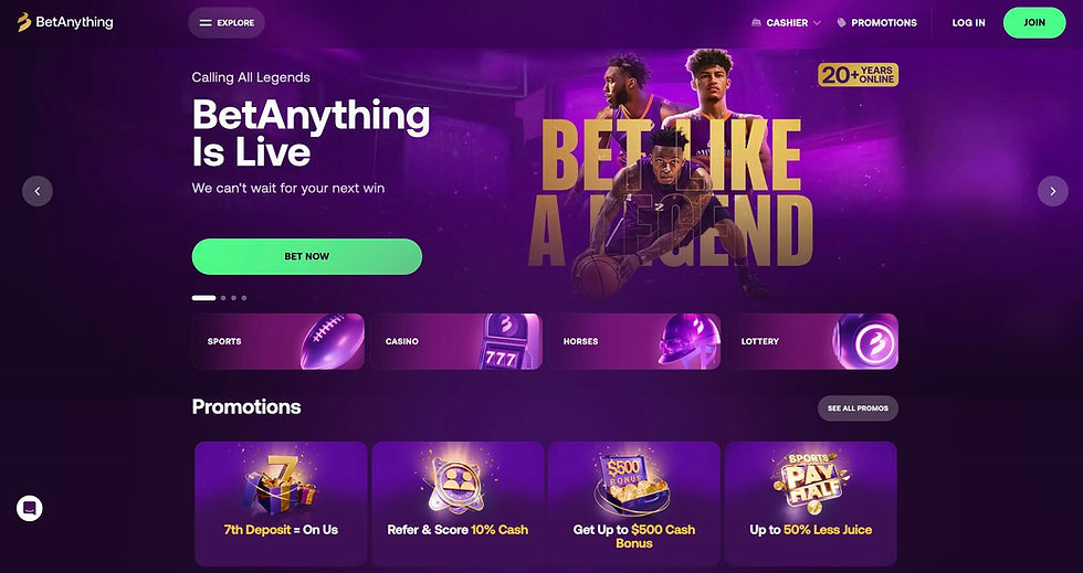 Bet Anything WEbsite