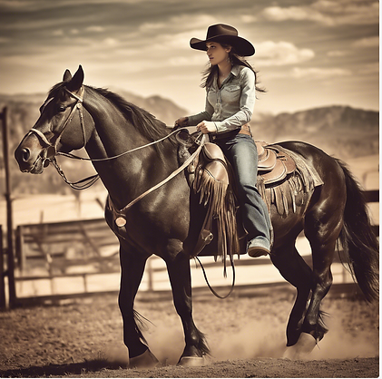 Cowgirl on her Horse