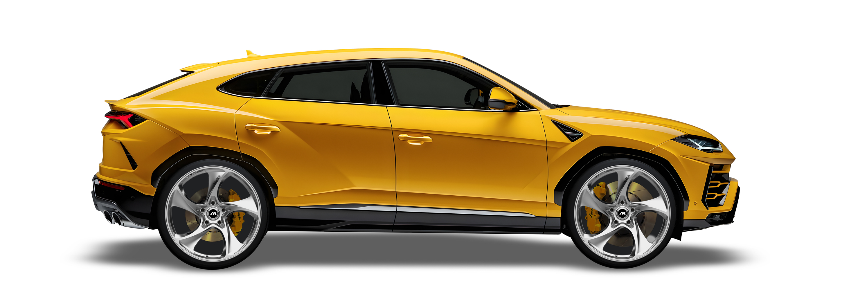 Yellow Lamborghini Urus in Aura Forged Precision P759 Custom Forged Wheels