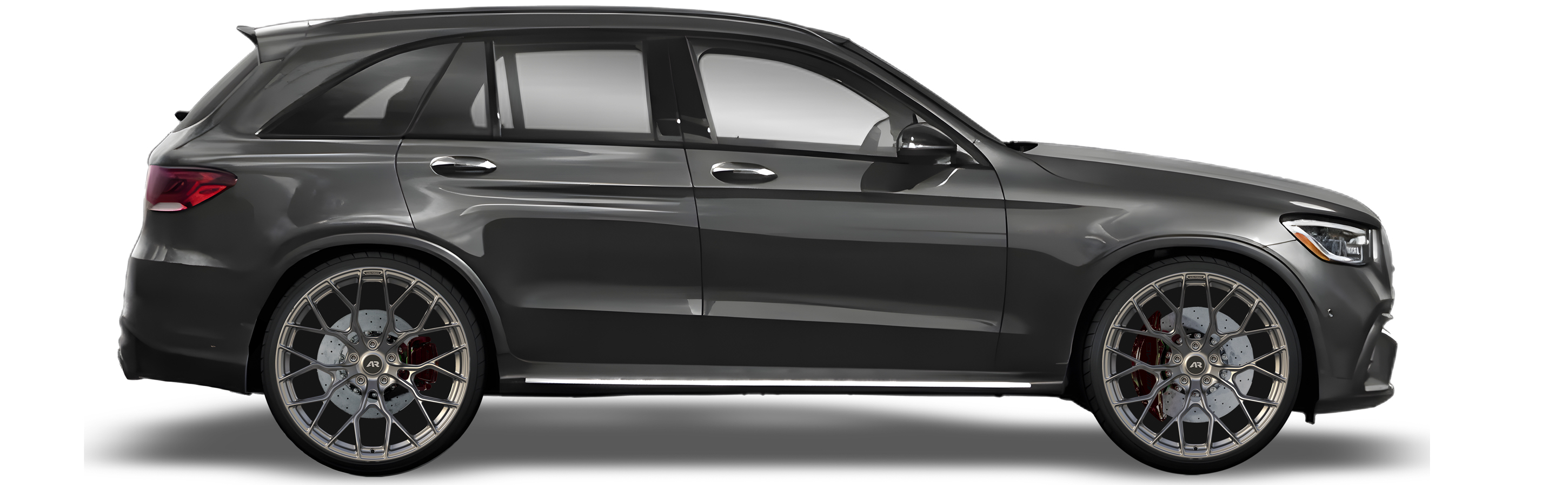 Black Mercedes Benz GLC 63 in Aura Forged Precision P755 Custom Forged Wheels