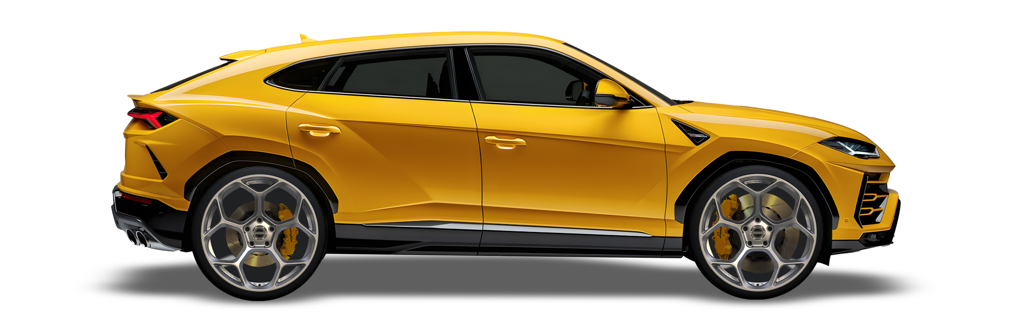 Yellow Lamborghini Urus in Aura Forged Precision P765 Custom Forged Wheels