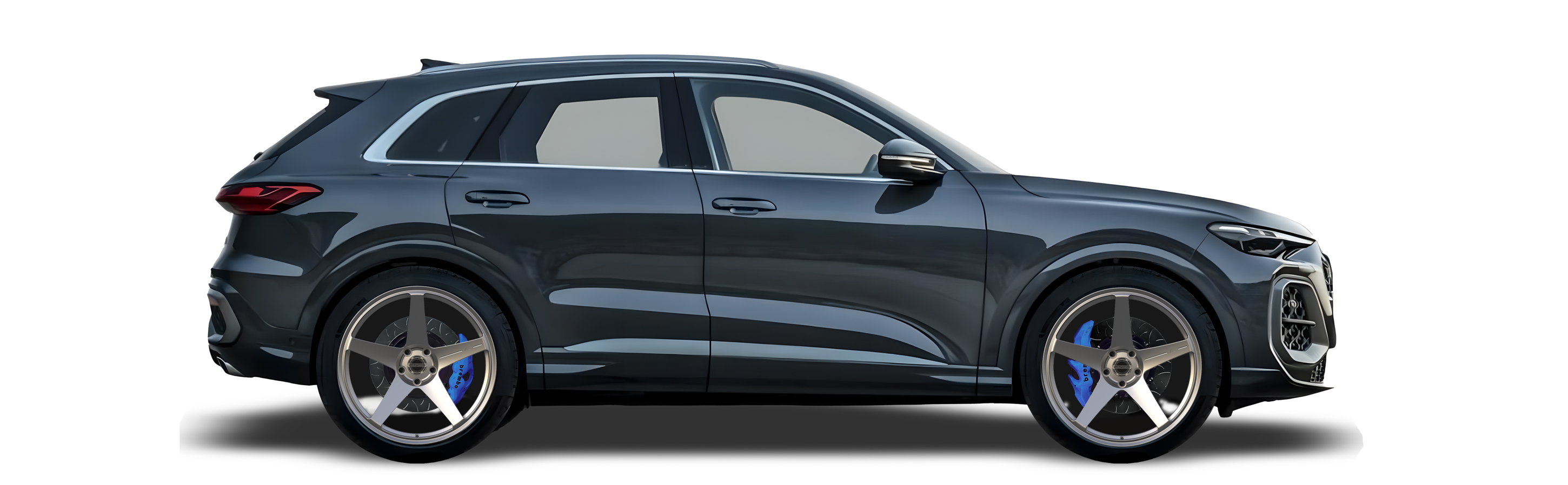 Blue Audi Q5 in Aura Forged Precision P761 Custom Forged Wheels