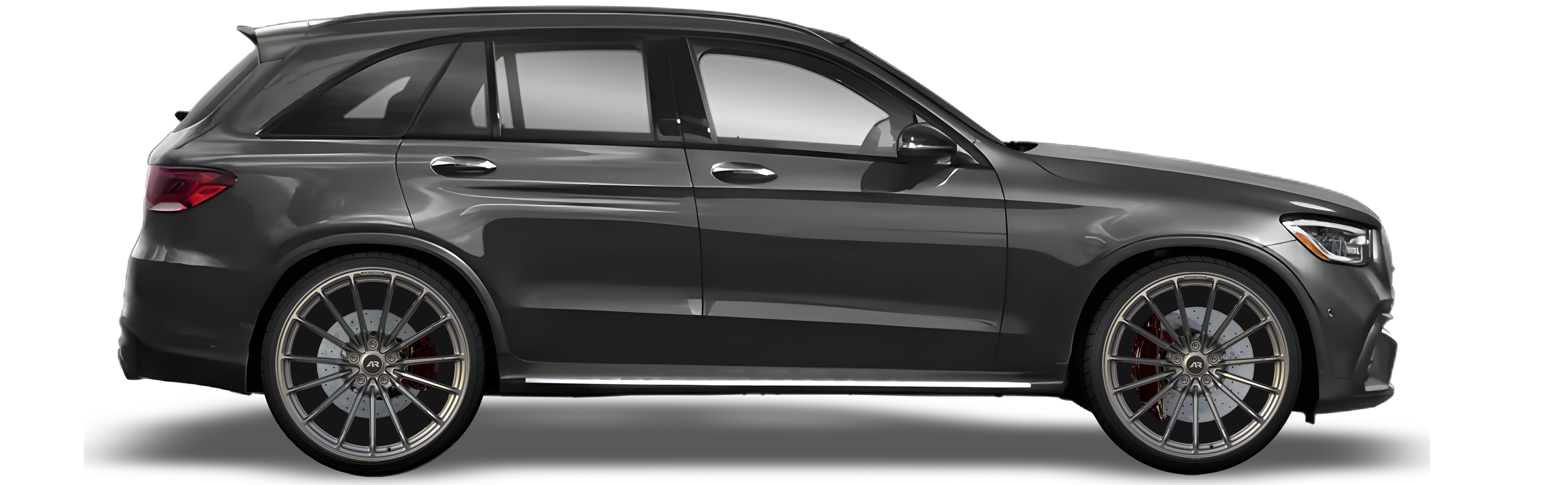 Black Mercedes Benz GLC 63 in Aura Forged Precision P756 Custom Forged Wheels