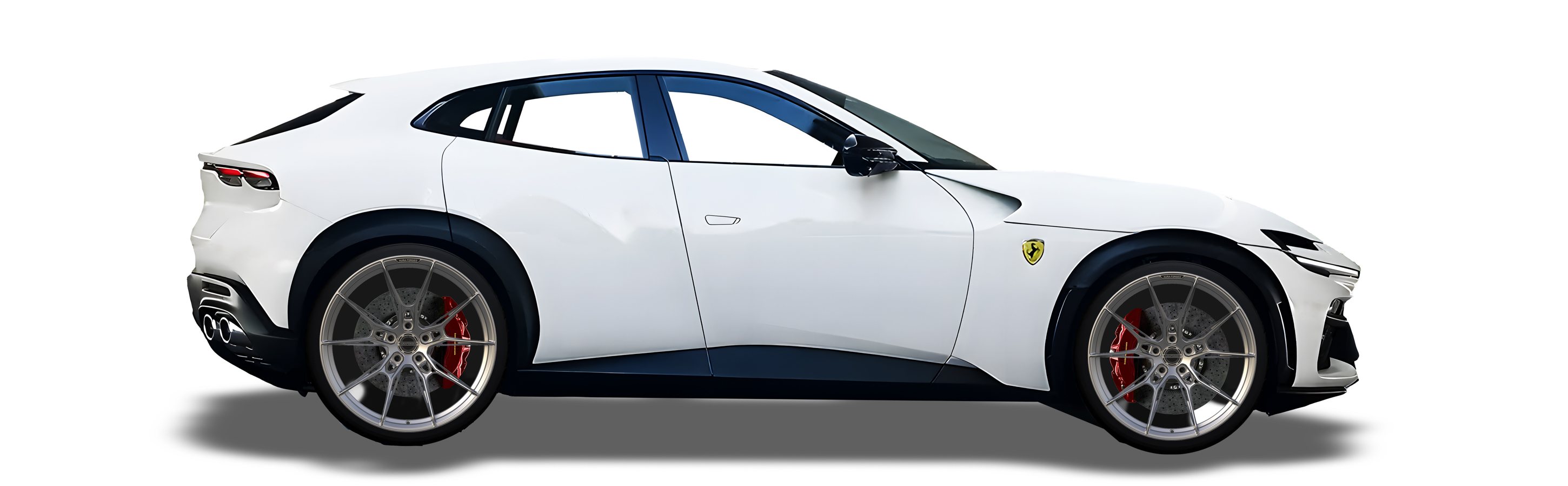 White Ferrari Purosangue in Aura Forged Precision P763 Custom Forged Wheels